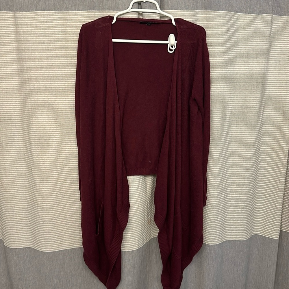 Banana republic, cardigan, maroon